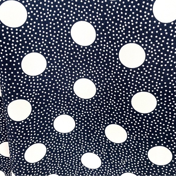 Boden Navy Polkadot Flare Midi Skirt Size 8P - Picture 5 of 6